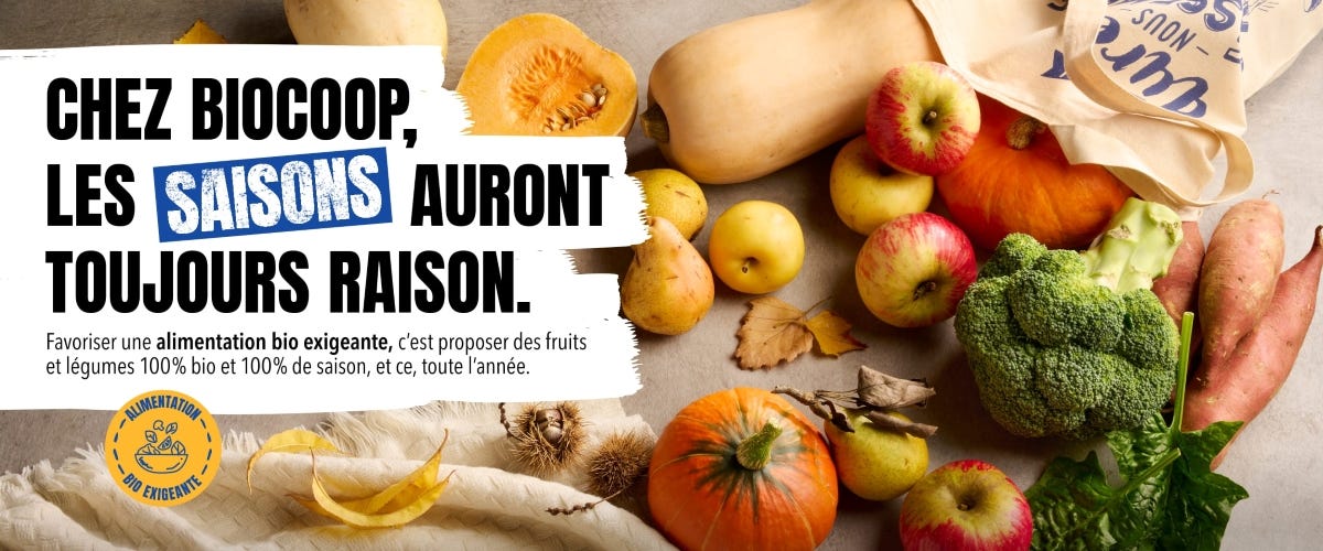 Courges, poires et pommes sont à l'honneur chez Biocoop ! Courges, poires et pommes sont à l'honneur chez Biocoop !