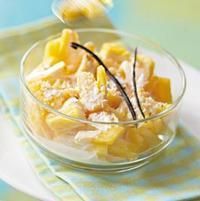 Salade d’ananas au lait de coco Salade d’ananas au lait de coco