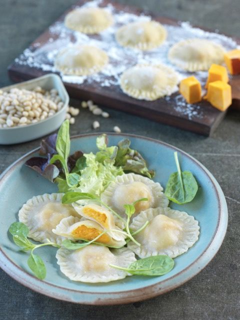 Ravioles à la courge et emmental Ravioles à la courge et emmental