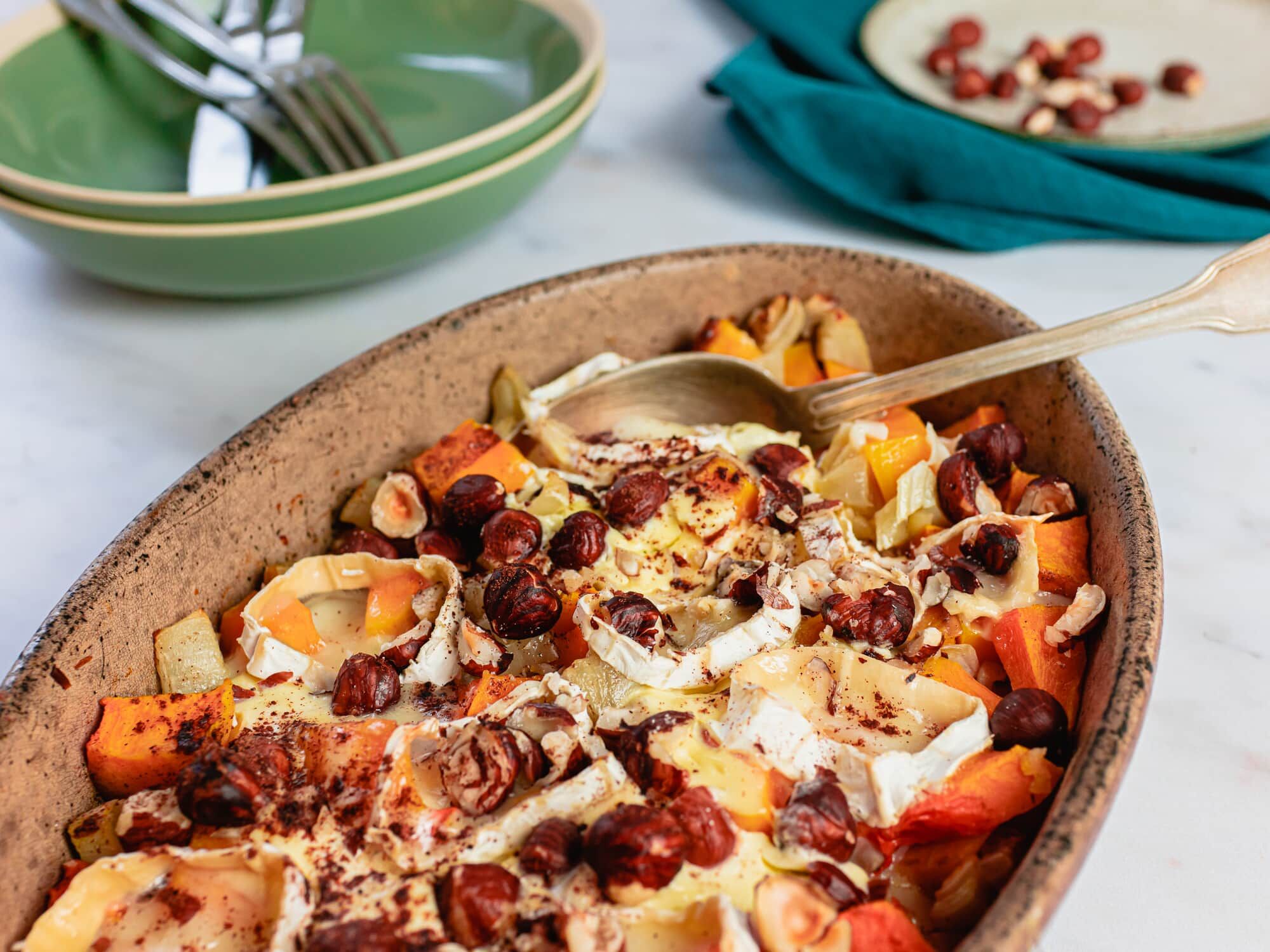 Gratin de courge aux oignons et au fromage de chèvre Gratin de courge aux oignons et au fromage de chèvre